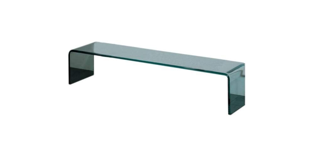 Whitehaus Whponte New Generation Ponte Large Freestanding Shelf, Transparent Glass