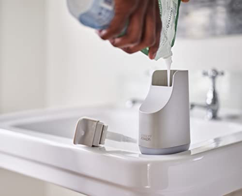 Joseph Joseph Slim Soap Dispenser, Compact And Stylish Design, 12.3Oz Capacity, Ecru