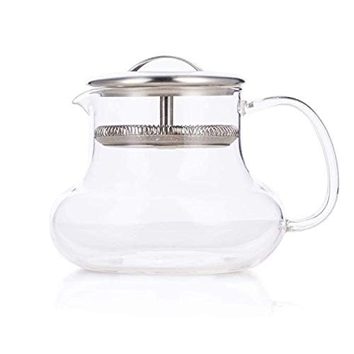Yama Sitka 12Oz Sitka Glass Teapot With Built-In Mesh Filter, Dishwasher Safe, Ideal For Loose Leaf Tea, Dishwasher Safe