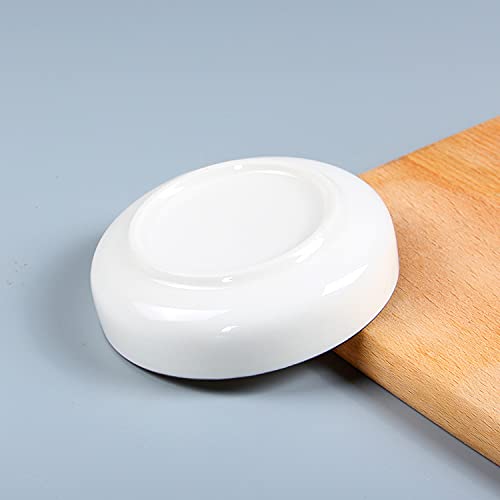 Colias Wing Multipurpose Porcelain Side Dish Bowl Seasoning Dishes Soy Dipping Sauce Dishes-Set Of 6-White