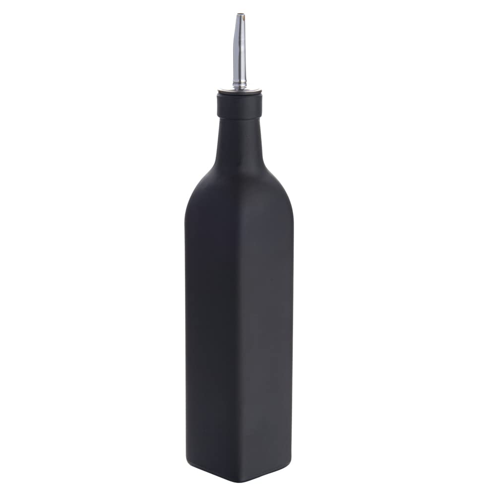 Restaurantware Rw Base 16.9 Ounce Olive Oil Dispenser 1 Kitchen Oil Dispenser Bottle - With Stainless Steel Pourer Non-Leaking B