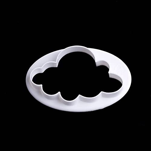 5Pcs Different Pattern Plastic Fluffy Cloud Cutters Cookie Cutters Cake Cutters Fondant Cloud Cutters