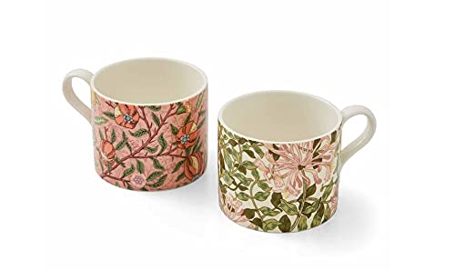 Morris & Co. Fruit And Honeysuckle Set Of 2 Mugs