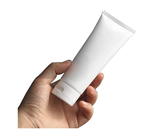 20Pcs 80Ml/2.7Oz Plastic White Empty Refill Cosmetic Packing Bottle Jars With Flip Cover Makeup Water Cleanser Shower Gel Emulsi