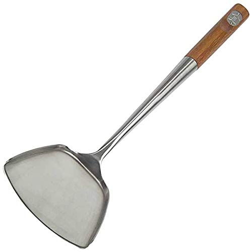 Tablecraft Bamboo Handle Wok Spatula, 14.5-Inch