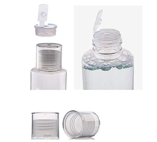 5 Oz Clear Plastic Empty Bottles Travel Bottle Container With Flip Cap Bpa -Free Sample Tube Jars For Cosmetic Bath Shower Gel L