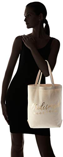 Kate Aspen Gold Foil Bridesmaid Canvas Tote