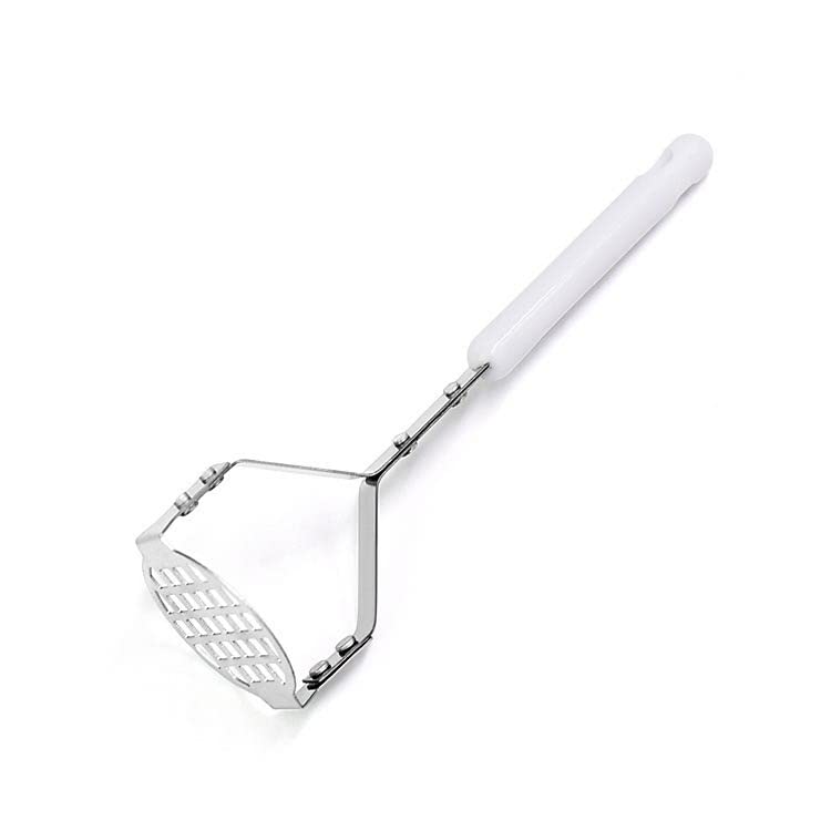 Aliotech Mini Potato Puddler - Stainless Steel Manual Masher, 6.9x1.8 inches, Silver, Model M99