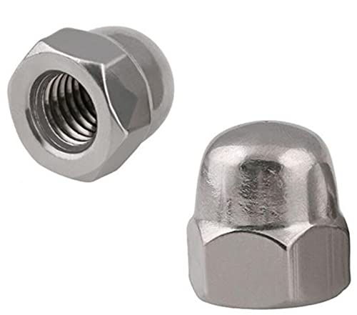 15Pcs M6 Acorn Hex Cap 304 Stainless Steel 18-8 Nuts Metric Dome Head Nuts