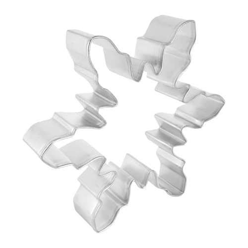 R&M Snowflake Wide 5'' Cookie Cutter In Durable, Economical, Tinplated Steel