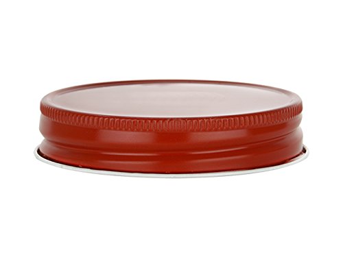 Nakpunar 12 Pcs Red Mason Jar Lids With Plastisol Liner