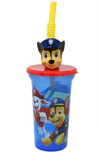 Paw Patrol Buddy Sips Tumbler With Straw And Unique 3D Character On Lid