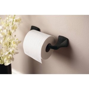 Moen Yb5108Orb Voss Collection Double Post Pivoting Toilet Paper Holder, Oil-Rubbed Bronze