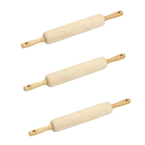 Good Cook Classic Wood 10 Inch Rolling Pin 23830 (3 Pack)