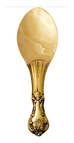 Bona Fide - Pure Brass Serving Spoon, Rice Chamcha, Palta 9 Inch Long For Serving