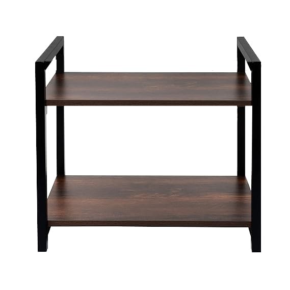 Urban Decor Microwave Kitchen Oven Rack Microwave Shelf Double Layer Home Oven Rack Rice Cooker Rack Salt Shaker Seasoning Stora