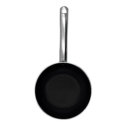 Pentole Agnelli Professional Anti - Adherent Professional 3 Mm Platinum Saute Pan 3 Mm with 1 Tubular Handle  Diameter 45 cm