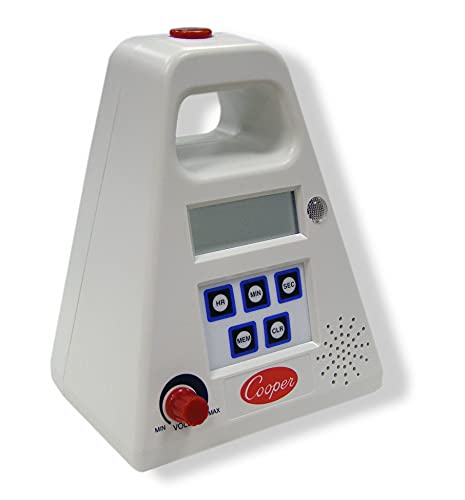 Cooper-Atkins Ft24-0-3 Large Single Station Digital Kitchen Timer With Volume Control, 24 Hours Unit Range