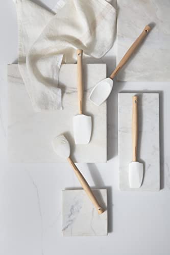 Le Creuset Silicone Craft Series Basting Brush, 10 1/2'' X 2 1/8'', White