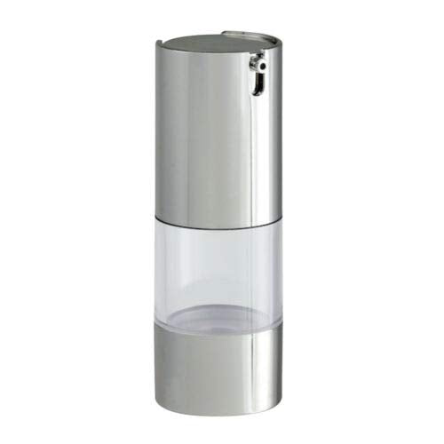 Tvoip 4Pcs/Lot 10Ml/15Ml/20Ml/30Ml, Airless Vacuum Pump Home Travel Lotion Bottles Refillable Cosmetics Packing Dispenser (Silve