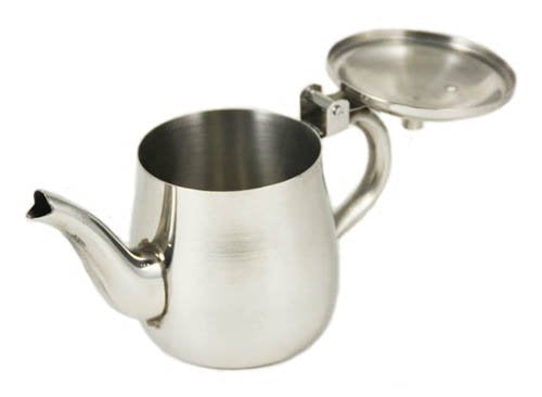 10 Oz. (Ounce) Gooseneck Single-Serving Teapot, 18/8 Gauge Stainless Steel Set Of 12