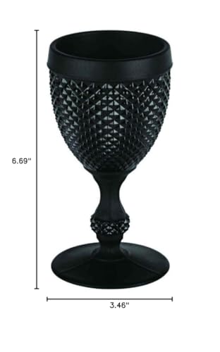 Vista Alegre Bicos Frosted Black Goblet