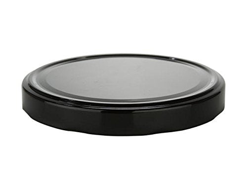 Nakpunar 24 Pcs 82Tw Black Canning Jar Lids With 6 Lugs - Bpa Free Plastisol Lined, Made In Usa