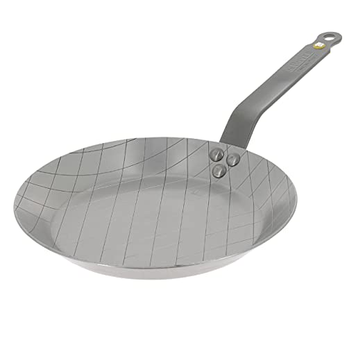 De Buyer - Mineral B Carbon Steel Steak Pan - Naturally Nonstick - Oven-Safe - Induction-Ready - 95