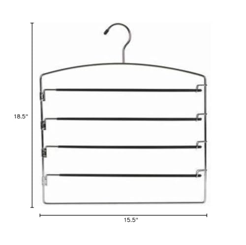 Metal Multi Pant Hanger (Set Of 3)