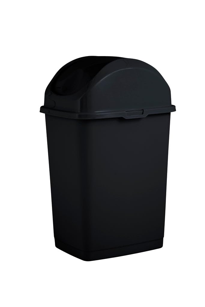 Superio Mini Desktop Trash Can With Swing Top Lid Portable Plastic Garbage Can For Countertop, Desktop, Make Up Vanity, Bathroom