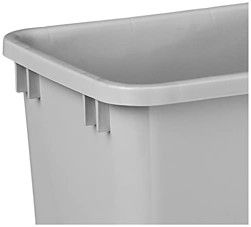 Hardware Resources Plastic Waste Container, Grey