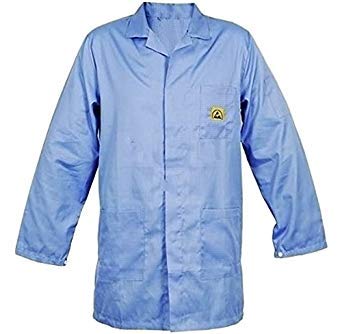 Aadvay Retail Antistatic (Esd) Safe Blue Apron (Pack Of 5)