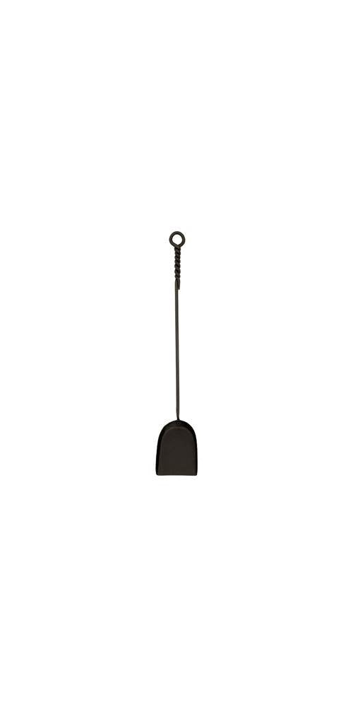 Minuteman International Rope Handle Single Shovel Fireplace Tool, Mini 18-in, Black