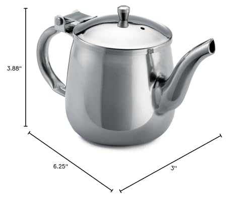 Tablecraft Products 10 Ounce Gooseneck Teapot Stainless Steel