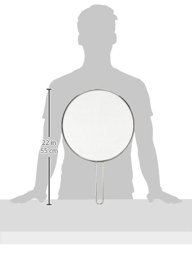Lodge Splatter Screen – 13-Inch Silver Cooking Essential, Durable Design for Mess-Free Frying