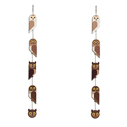 Artvibes Owls Wall and Door Hanging for HomeDecor (WH_5209N) multicolor