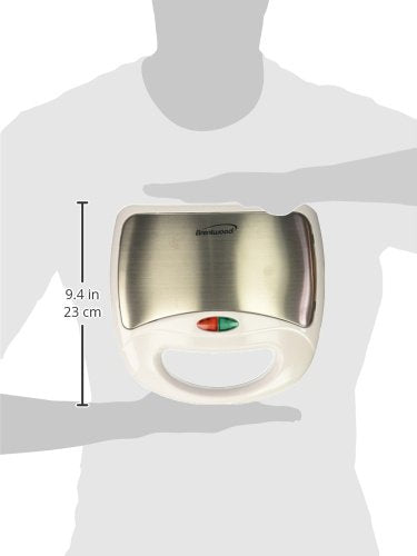 Brentwood Dual Waffle Maker, Non-Stick, White