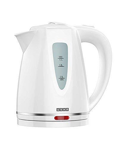 Usha Plastic Ek 3315 Electric Kettle (White), 1200 Watts, 1 Liter