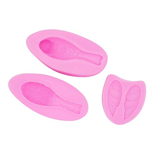 3 Pcs/Set Small Bird Cake Topper Fondant Decor 3D Baking Chocolates Hard Candies Desserts Candles Drop Glue Decor Silicone Mold