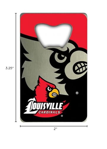 Fanmats 63351 University Of Louisville Credit Card Style Bottle Opener - 2A X 3.25
