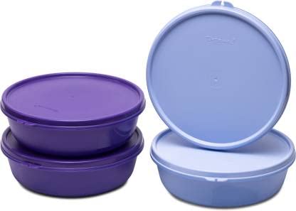 Tupperware Multipurpose Refrigerator Ss Bowl Plastic Fridge Container 1 L Pack Of 4 Multicolor