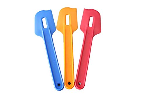 Tupperwareset Of 3 Paddle Scraper Spatulas 8.75 Inches (Colors May Vary)
