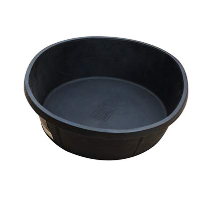 Qingdao Huatian Hand Truck MR8QR/PAN-BLK Mr 8 Quart Rubber Feed Pan, 1 Count