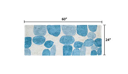 Chesapeake Aquamarine Bath Runner, 24 X 60