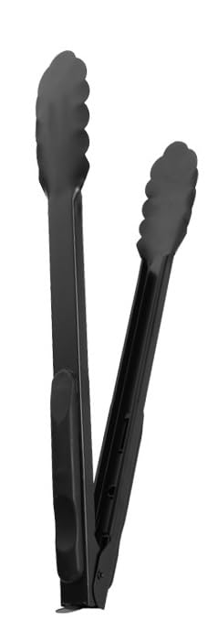 Star Work Stainless Steel Kitchen Tongs, Silicone NonSlip Grip, Locking Grilling Food Tongs, Bbq & Serving (9 In)