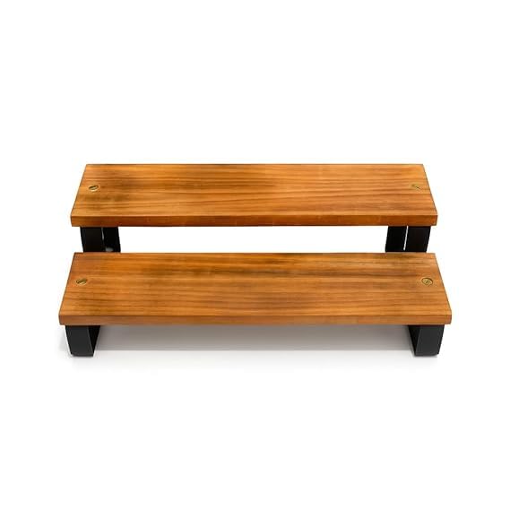 Classic Export Multipurpose Wooden Countertop Spice Rack, 2Tier Kitchen Storage Organizer, Standing Shelf, Pack Of 1