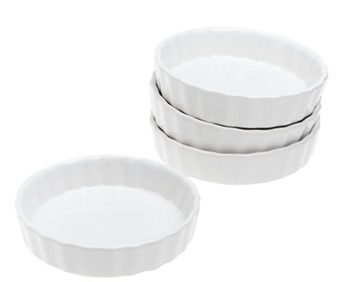 BonJour 4Ounce Round Creme Brulee Ramekins, Set of 4