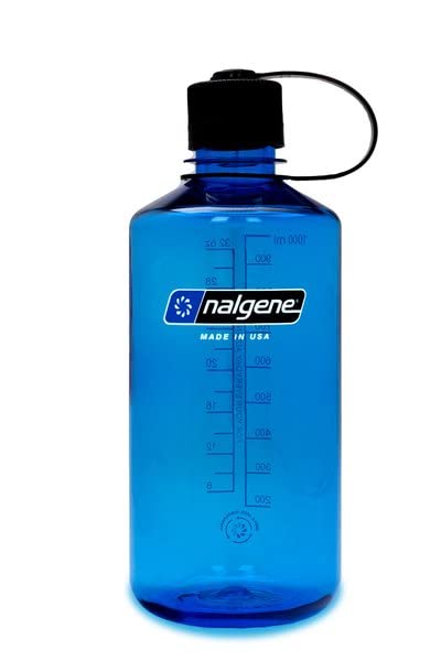 Nalgene Sustain Tritan Bpa-Free Water Bottle Made With Material Derived From 50% Plastic Waste, 32 Oz, Narrow Mouth, Slate Blue