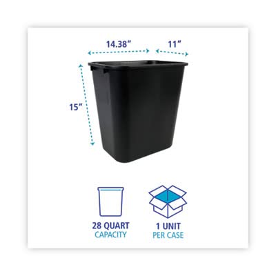 Unisan Soft-Sided Wastebasket Uns28Qtwbbla