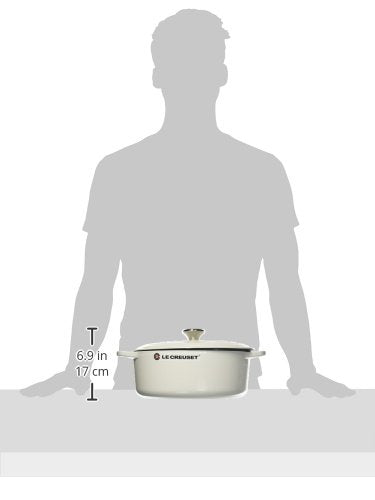 Le Creuset Enameled Cast Iron Signature Oval Dutch Oven, 5 Qt. , White